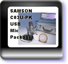Samson C03UPK usb mic pack: Click here to view the range at Speed Music